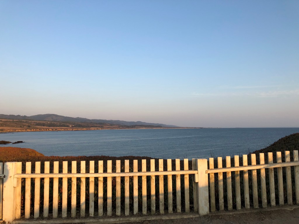 View of Ocean from Pigeon Point Lighthouse on Pacific Coast Highway